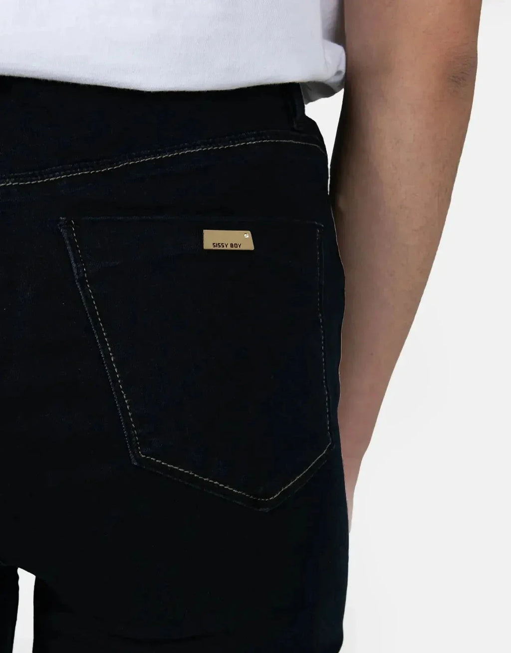 Sissy Boy High Waist Skinny With Exposed Buttons - view 3