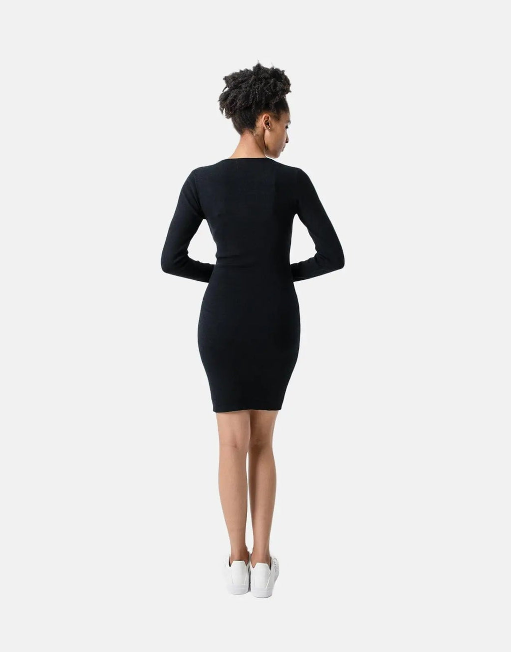 Sissy Boy Knitted Bling Logo Dress Black - view 2