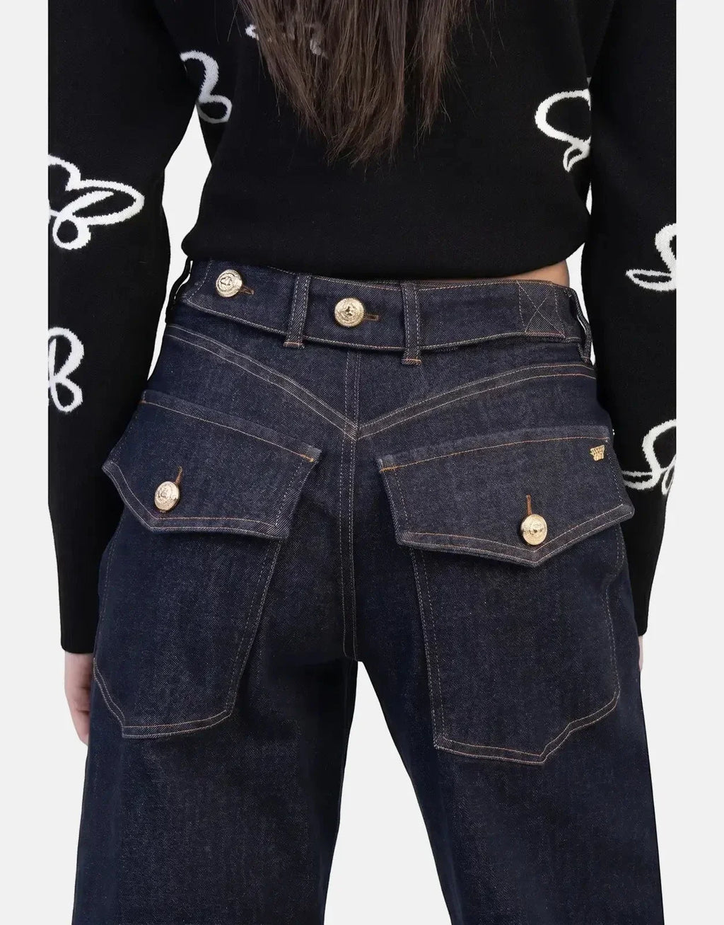 Sissy Boy Kristy Wide Leg High Waist Wide Forever Blue Jeans - view 5