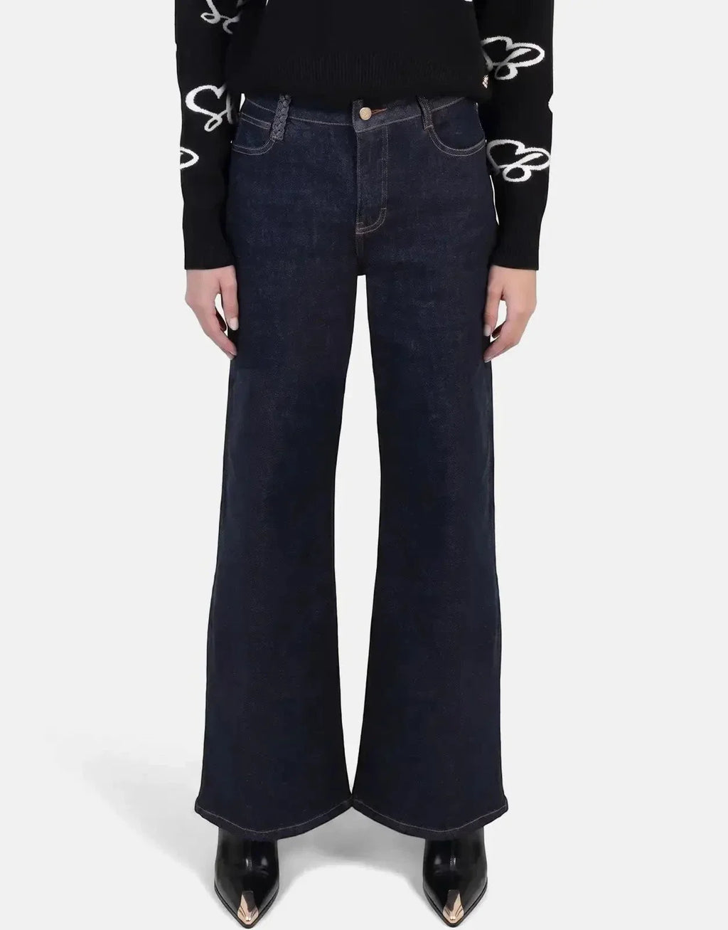 Sissy Boy Kristy Wide Leg High Waist Wide Forever Blue Jeans