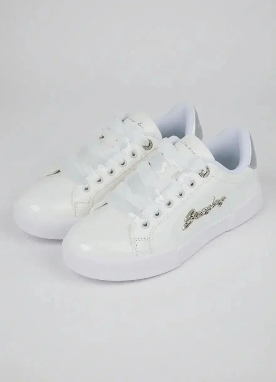 Sissy Boy Marty Patent White Sneakers - view 2