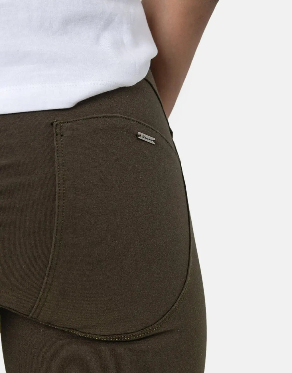Sissy Boy Sculpt Knit Jegging Khaki - view 3