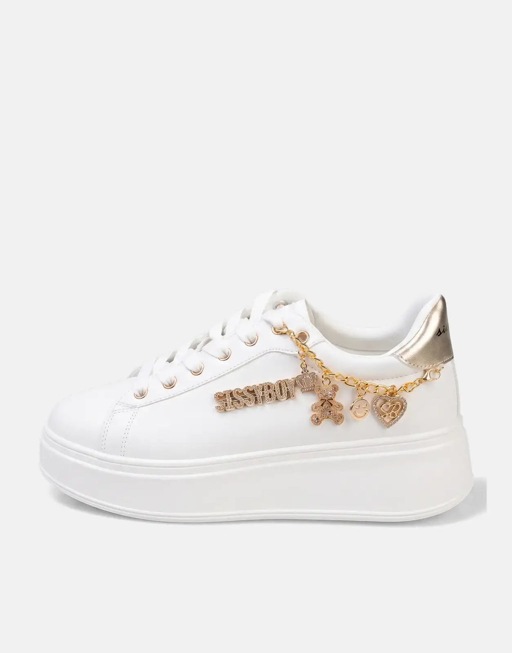 Sissy Boy Tatum White/Gold Sneakers - view 7