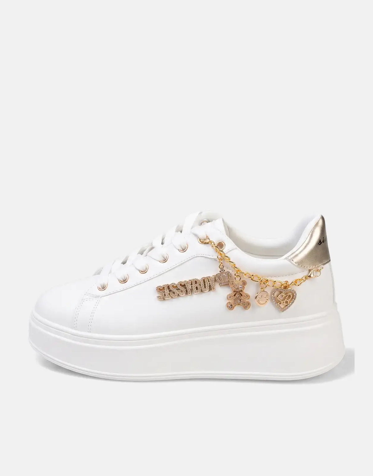 Sissy Boy Tatum White/Gold Sneakers - view 7