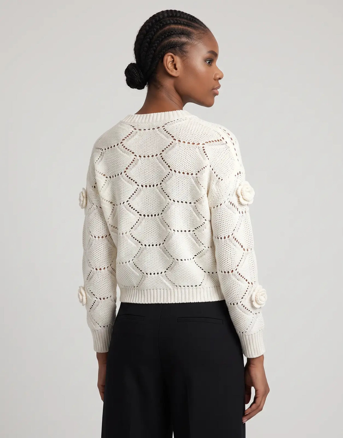 Sissy Boy Wallflower Knit Off White Jersey - view 2