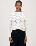Sissy Boy Wallflower Knit Off White Jersey
