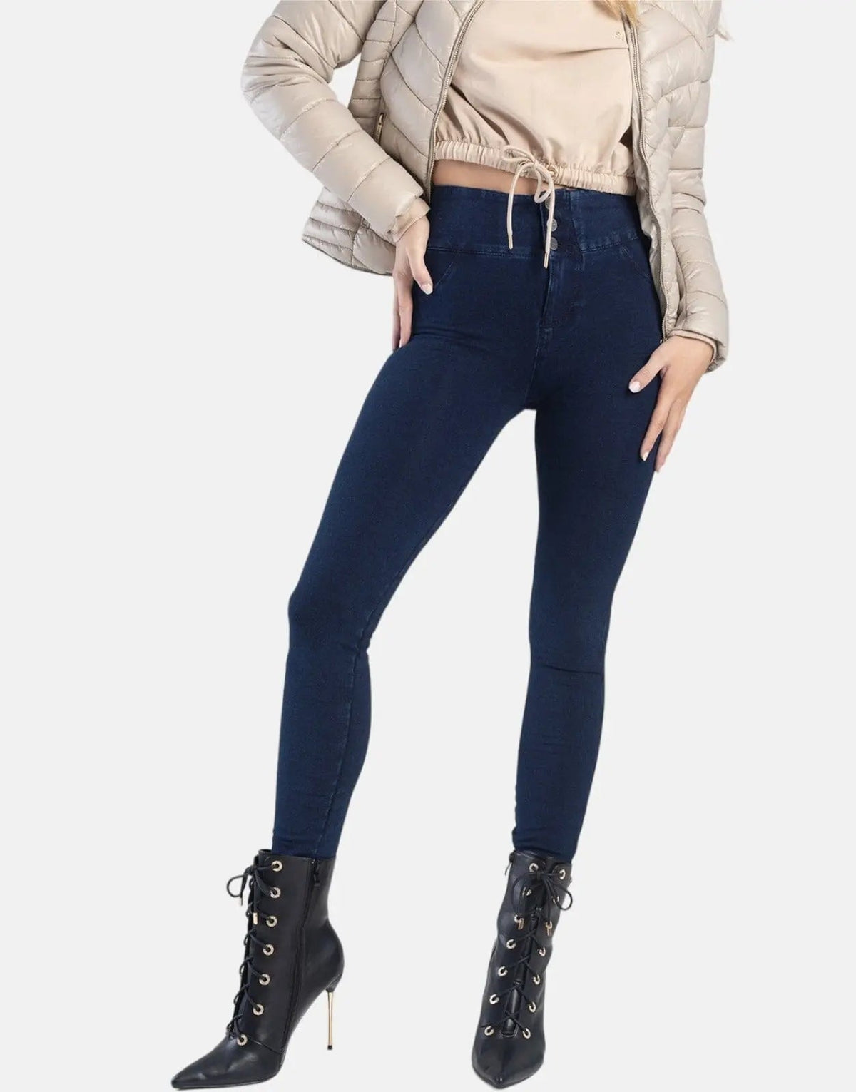 Sissy Boy Hi Rise Exposed Dark Vintage Jeans - view 2