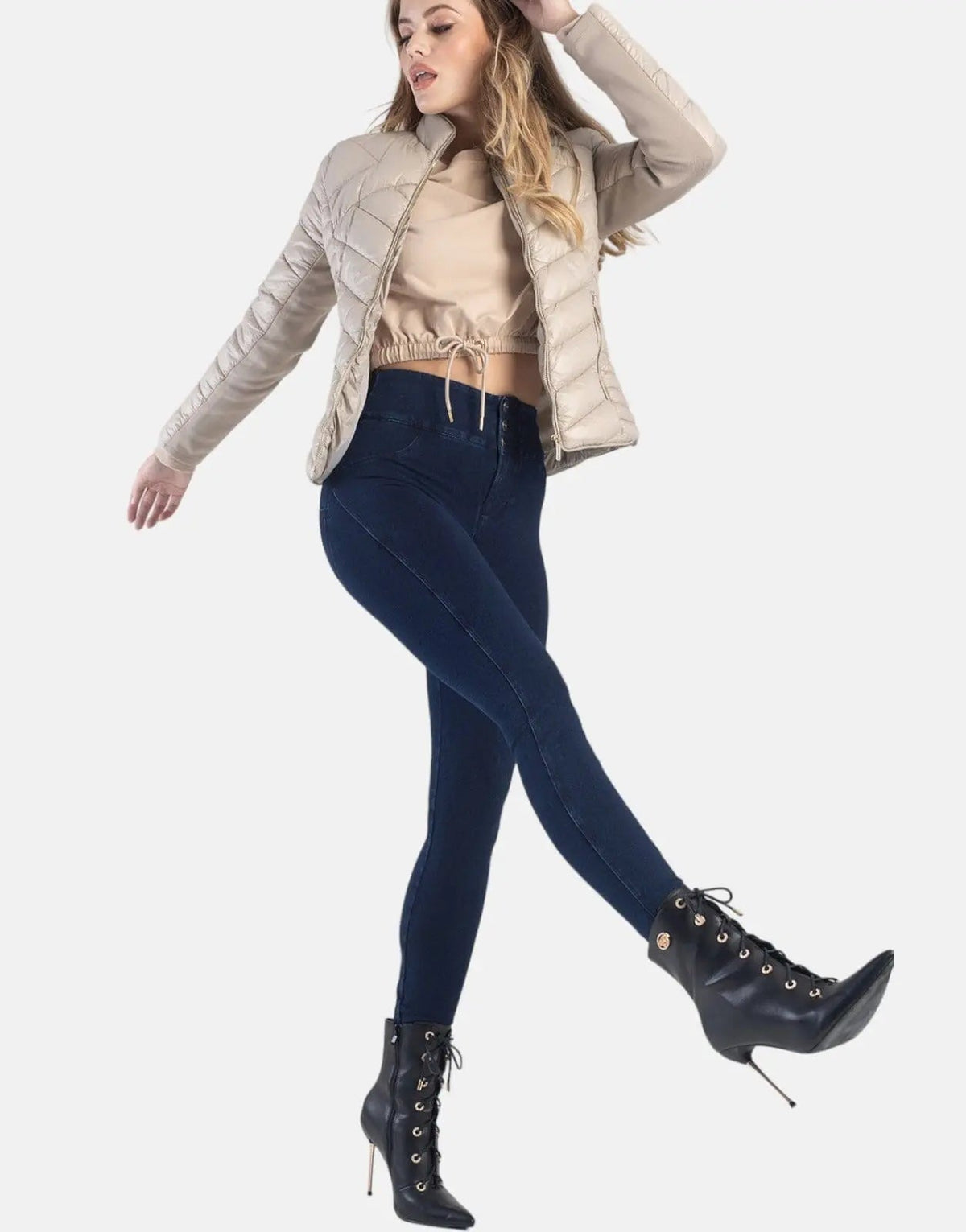 Sissy Boy Hi Rise Exposed Dark Vintage Jeans - view 3