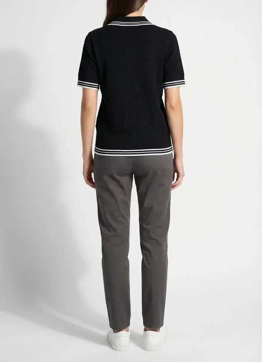 Sissy Boy Knit Logo Black Polo Shirt - view 6