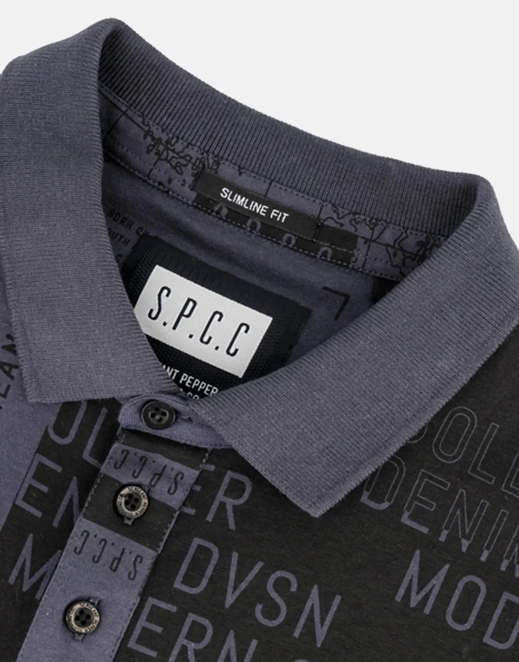 SPCC Cantrell Charcoal Polo Shirt - view 4
