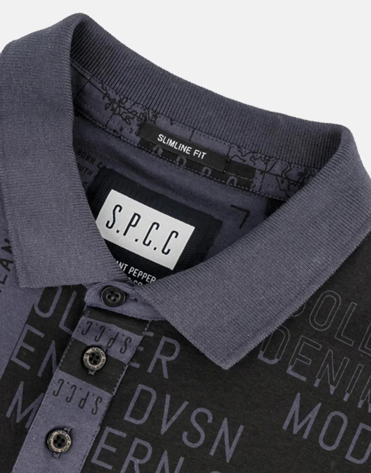 SPCC Cantrell Charcoal Polo Shirt - view 4