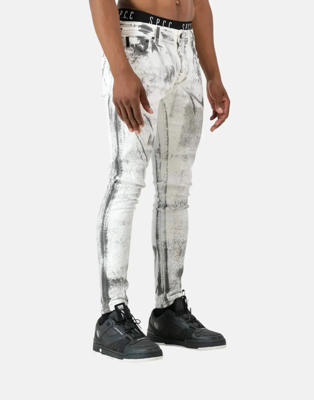 SPCC Fracture White Jeans - view 2