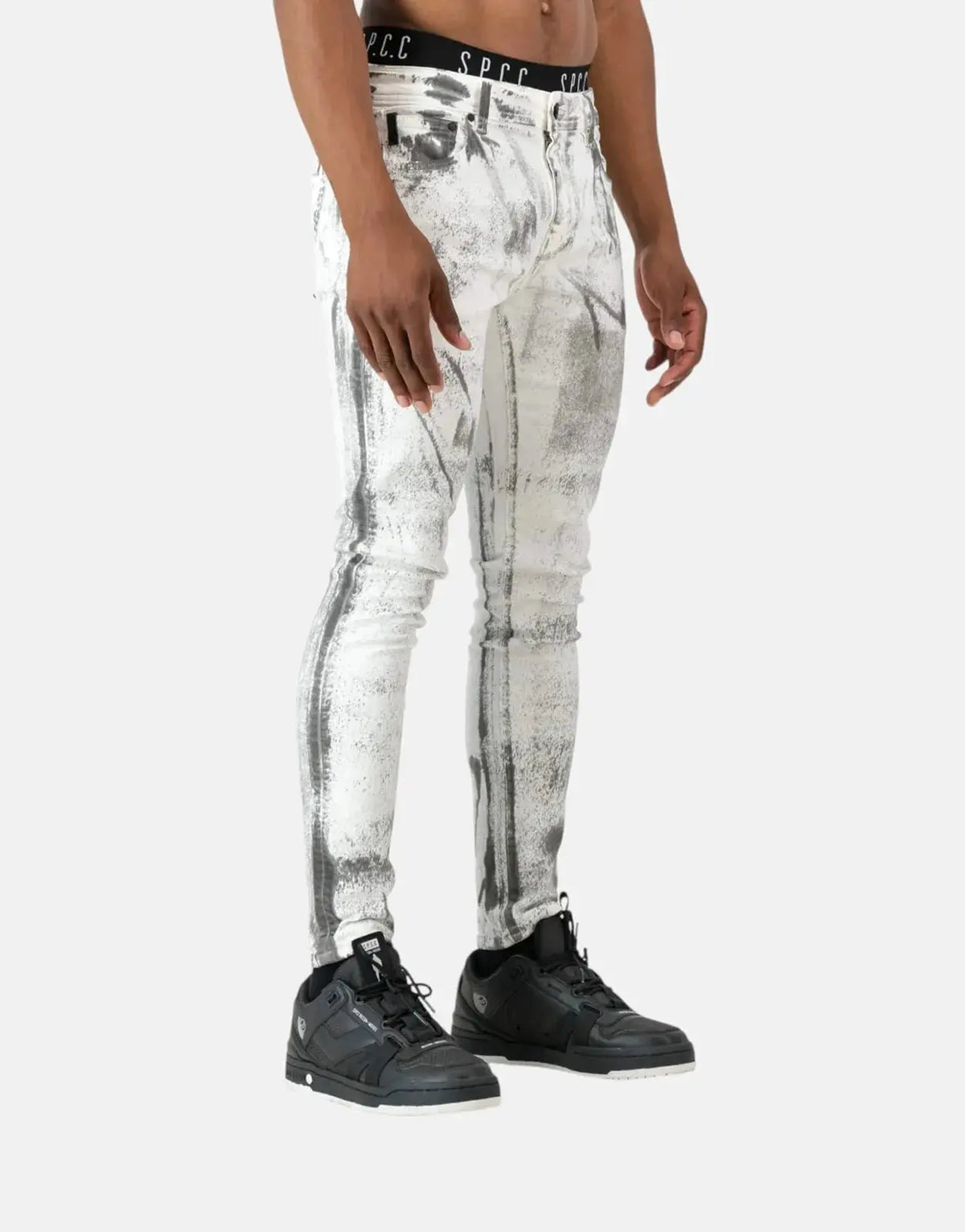 SPCC Fracture White Jeans - view 2