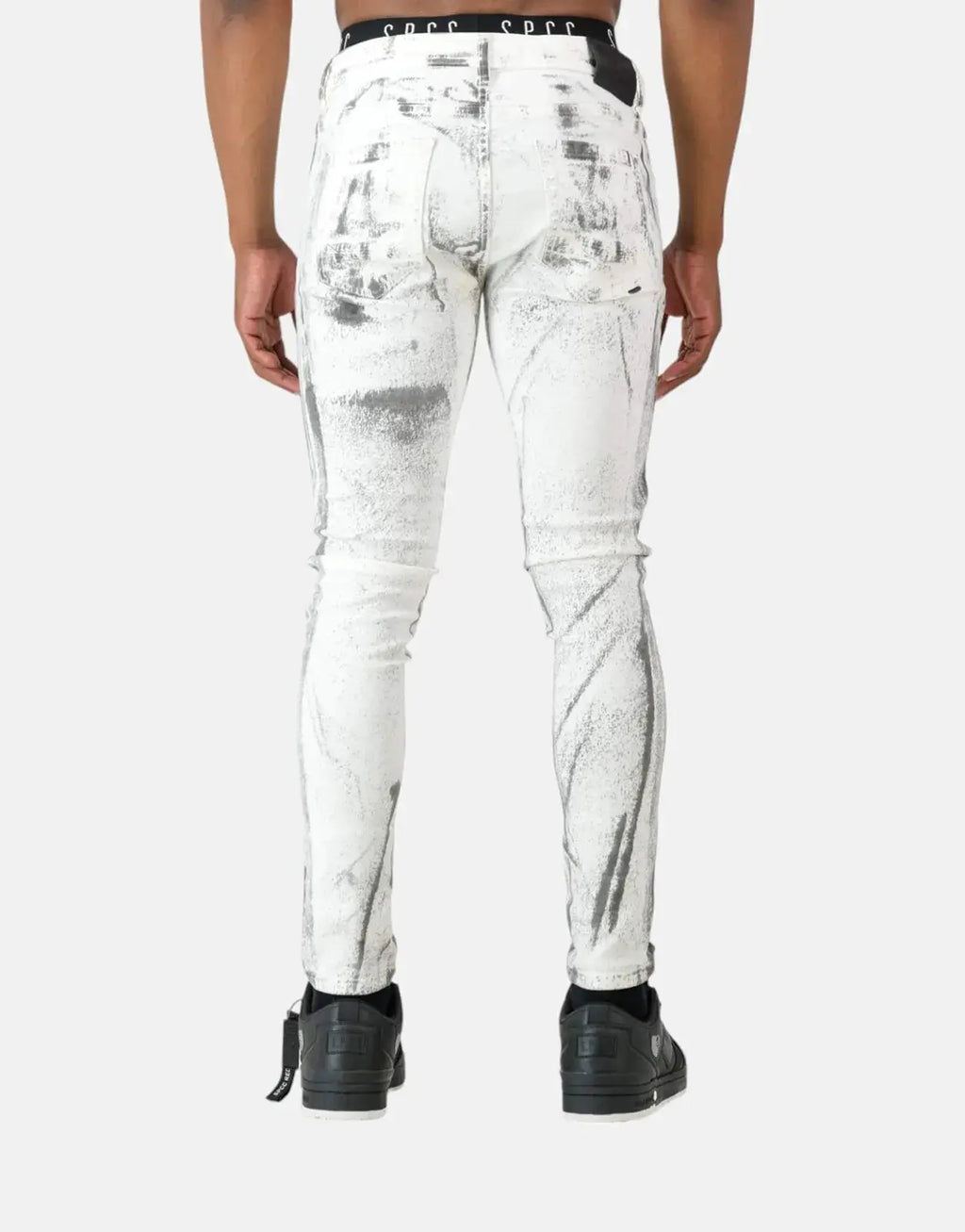 SPCC Fracture White Jeans - view 3