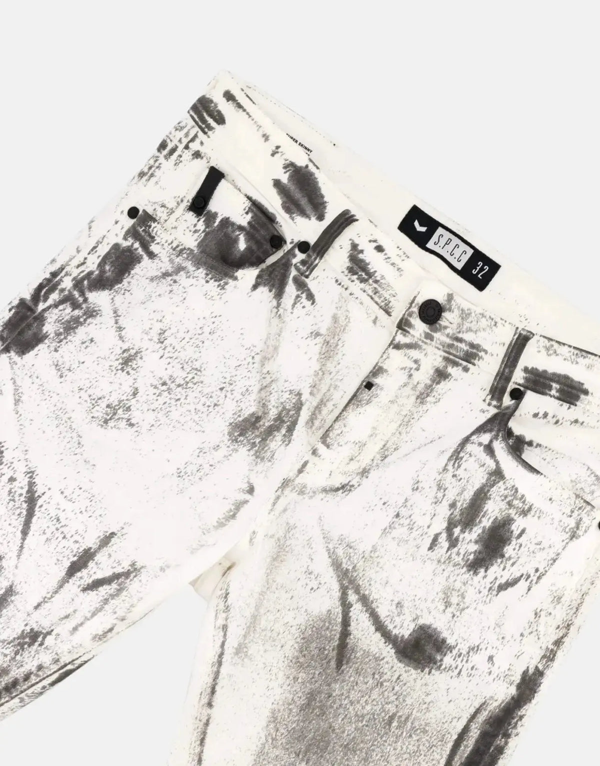SPCC Fracture White Jeans - view 4