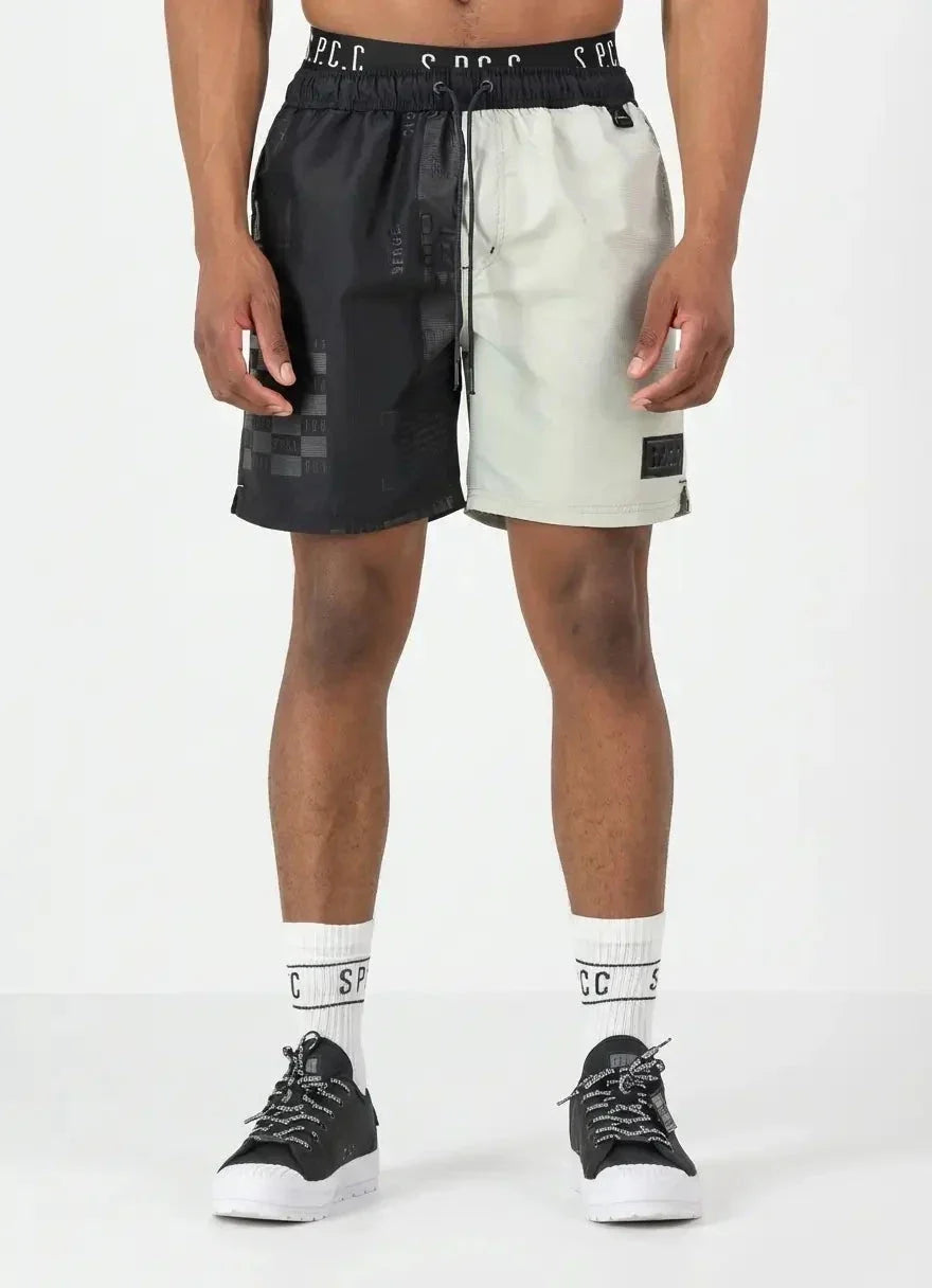 SPCC Mendes Black & Light Green Swim Shorts