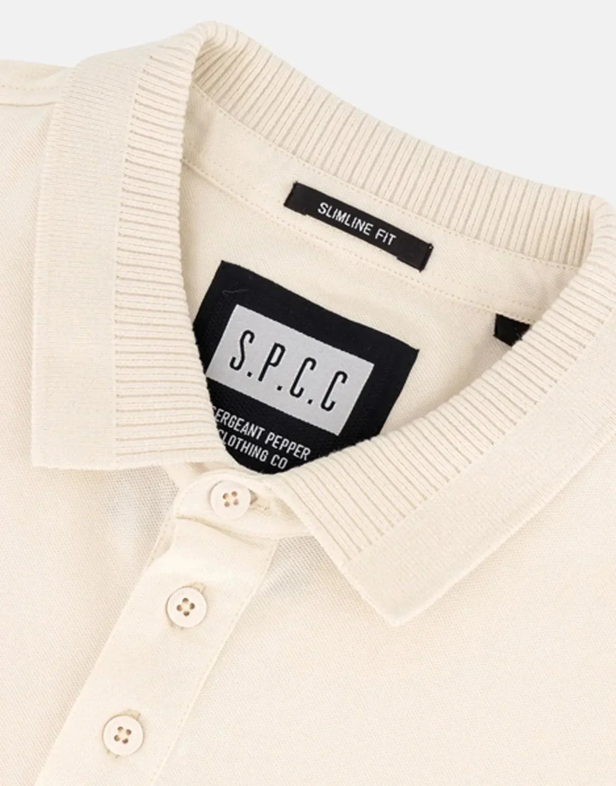 SPCC Mullen Off White Polo Shirt - view 4