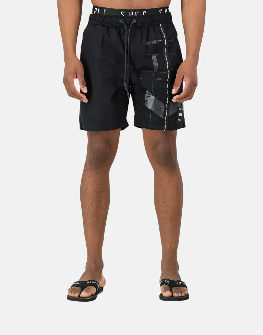 SPCC Orbit Black Pool Shorts