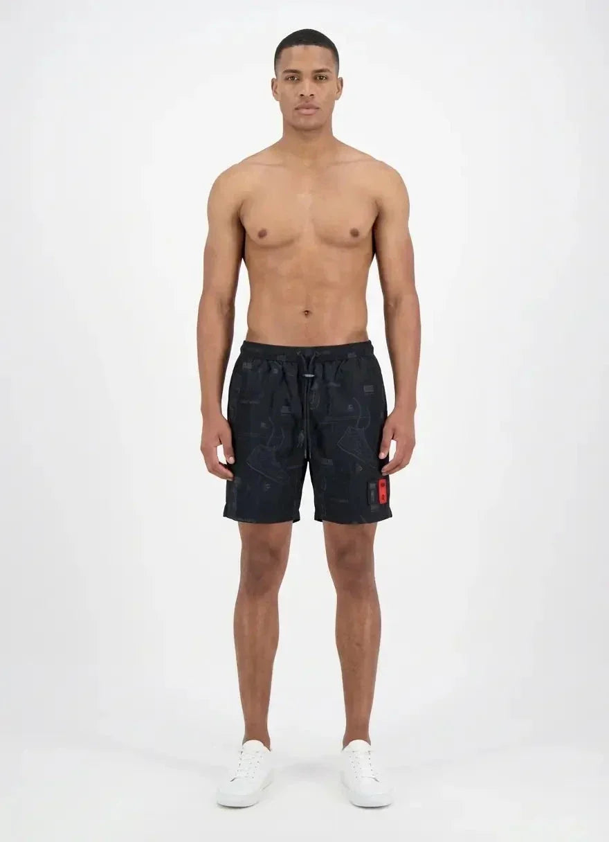 SPCC Recon Horizon Black Pool Shorts