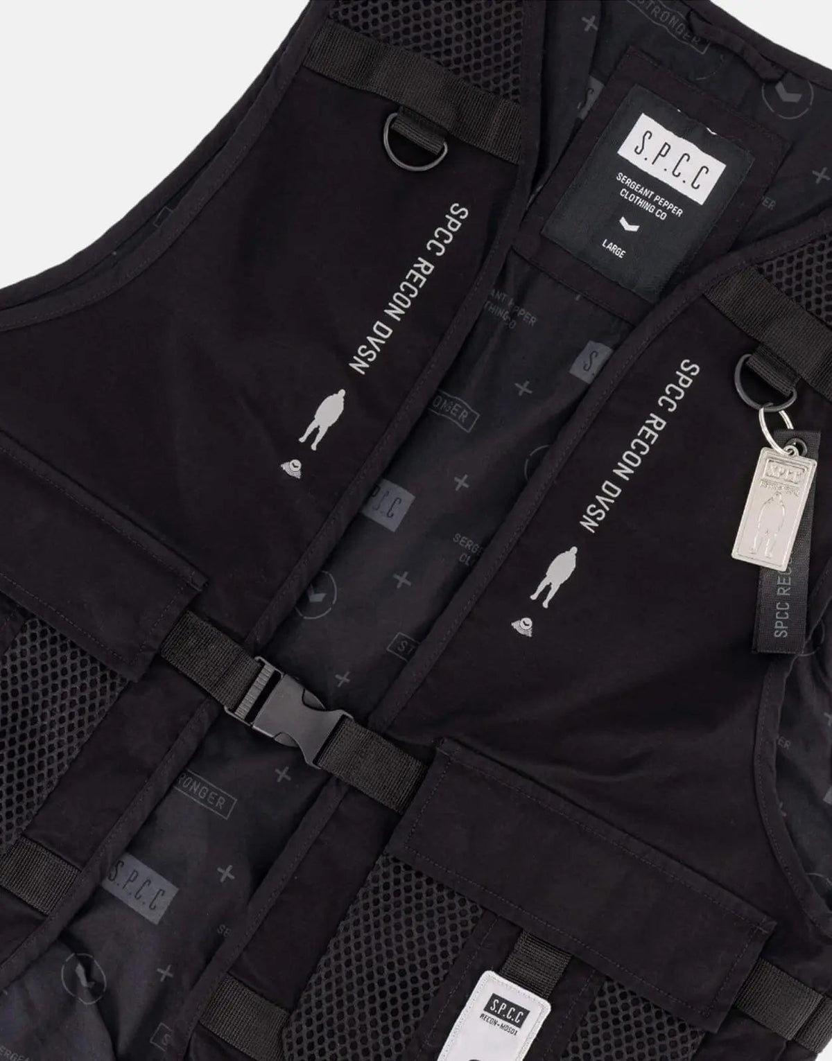 SPCC Recon Nocturne Black Sleeveless Jacket - view 4