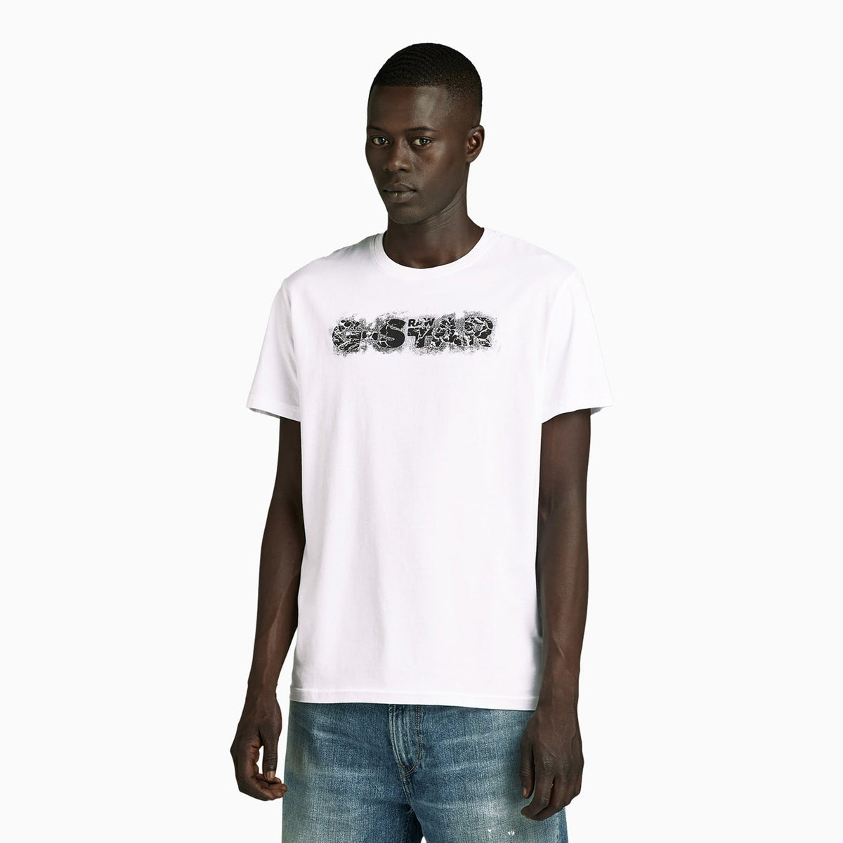 Men's Distressed Logo Short Sleeve T-Shirt