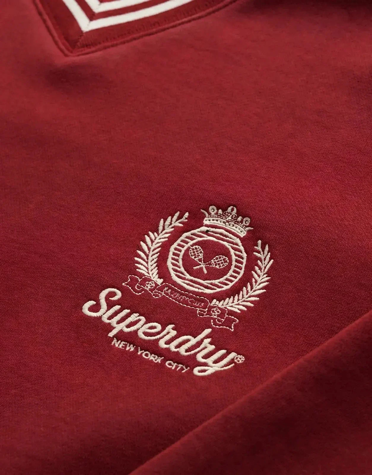 Superdry Country Club Loose Crew Stanton Red Sweatshirt - view 3