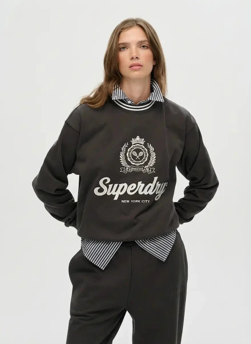 Superdry Country Club Sweatshirt Black