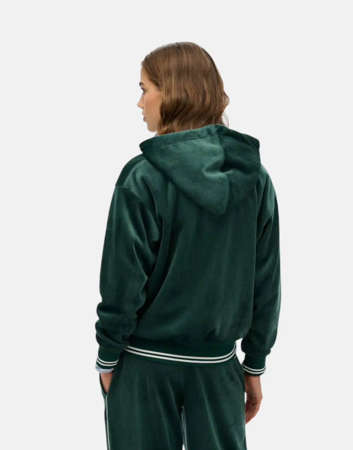 Superdry Country Clun Velour Zip Hooded Sweatshirt - view 2