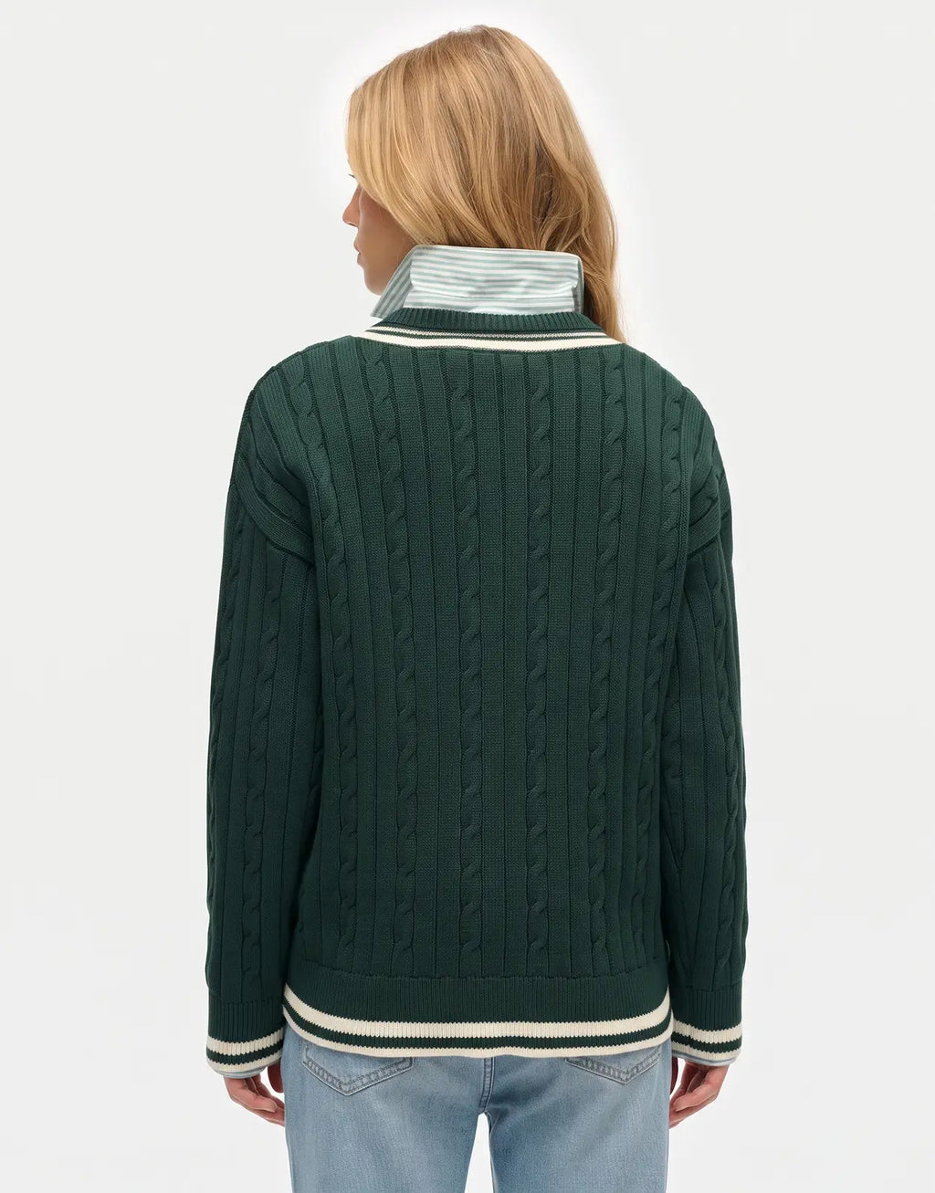 Superdry Cricket Club Enamel Green Jumper - view 2