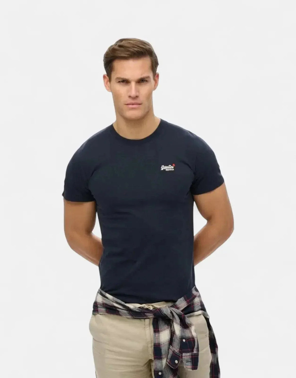 Superdry Essential Contrast EMB Eclipse Navy T-Shirt