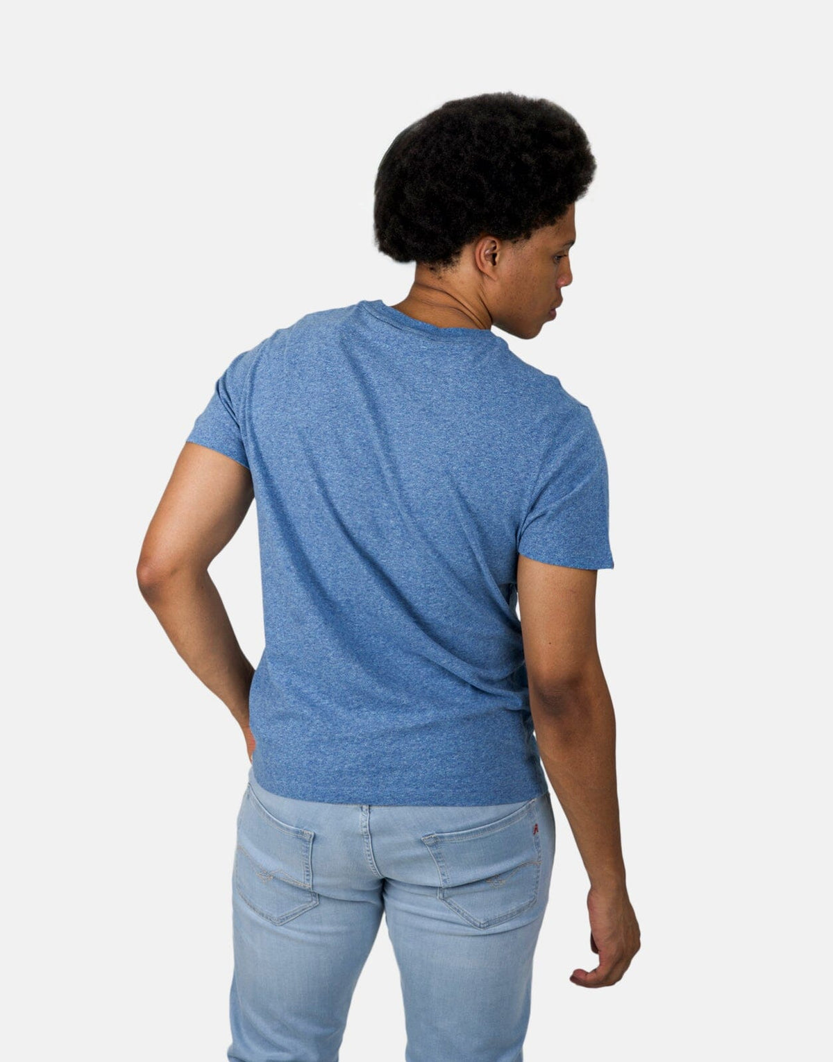 Superdry Essential Logo EMB Bright Blue Grit T-Shirt - view 2