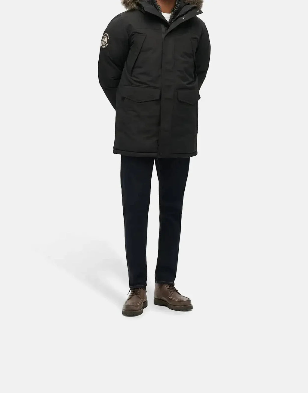 Superdry Everest 5 Baffle Black Puffer Jacket - view 3