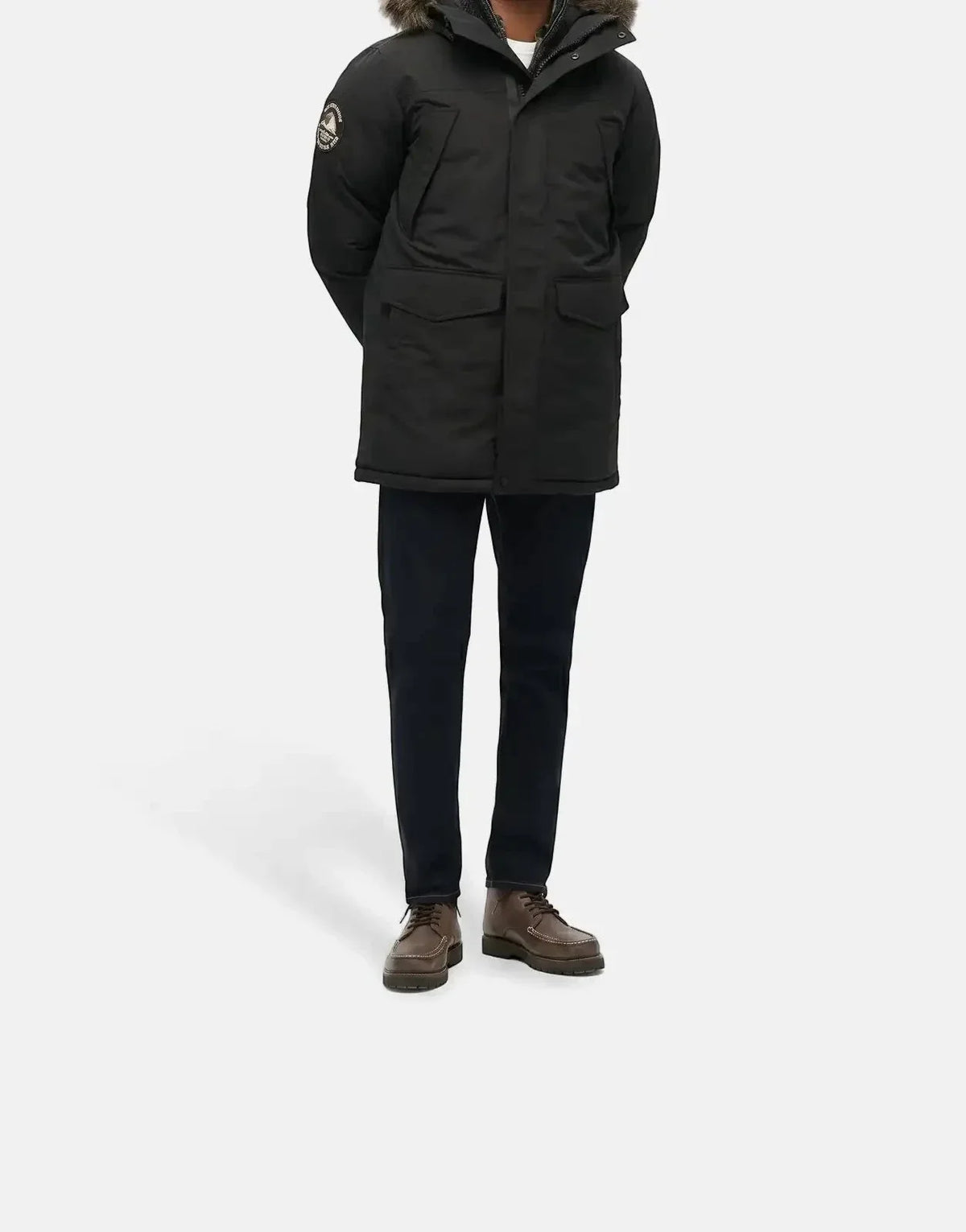 Superdry Everest 5 Baffle Black Puffer Jacket - view 3