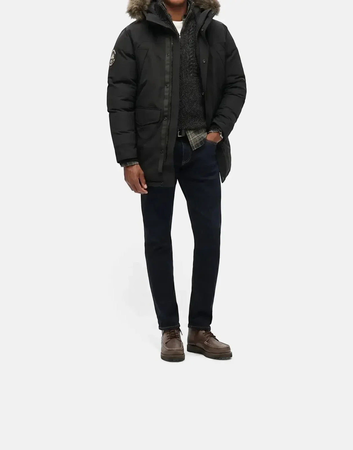 Superdry Everest 5 Baffle Black Puffer Jacket - view 5