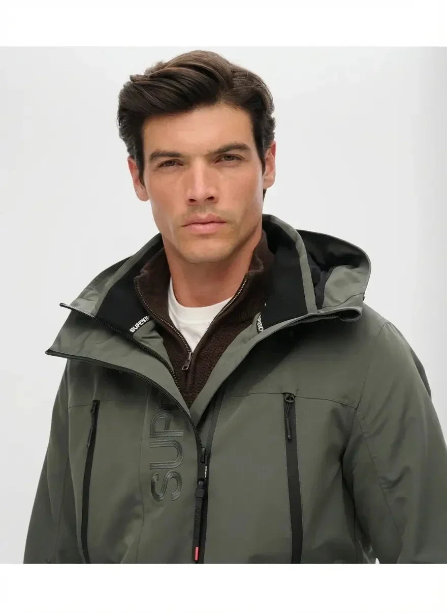 Superdry Hood Ultimate Dark Dull Charcoal Windbreaker - view 3