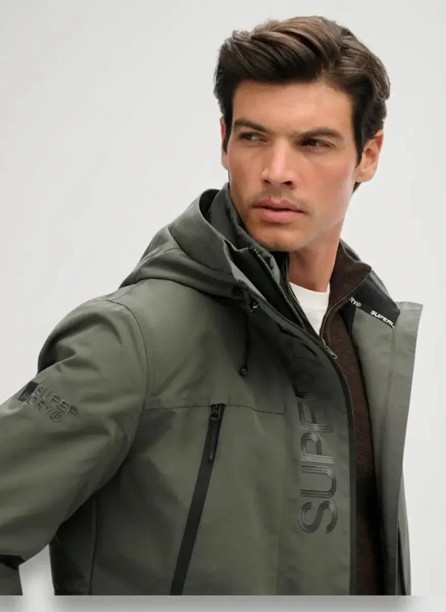 Superdry Hood Ultimate Dark Dull Charcoal Windbreaker - view 4