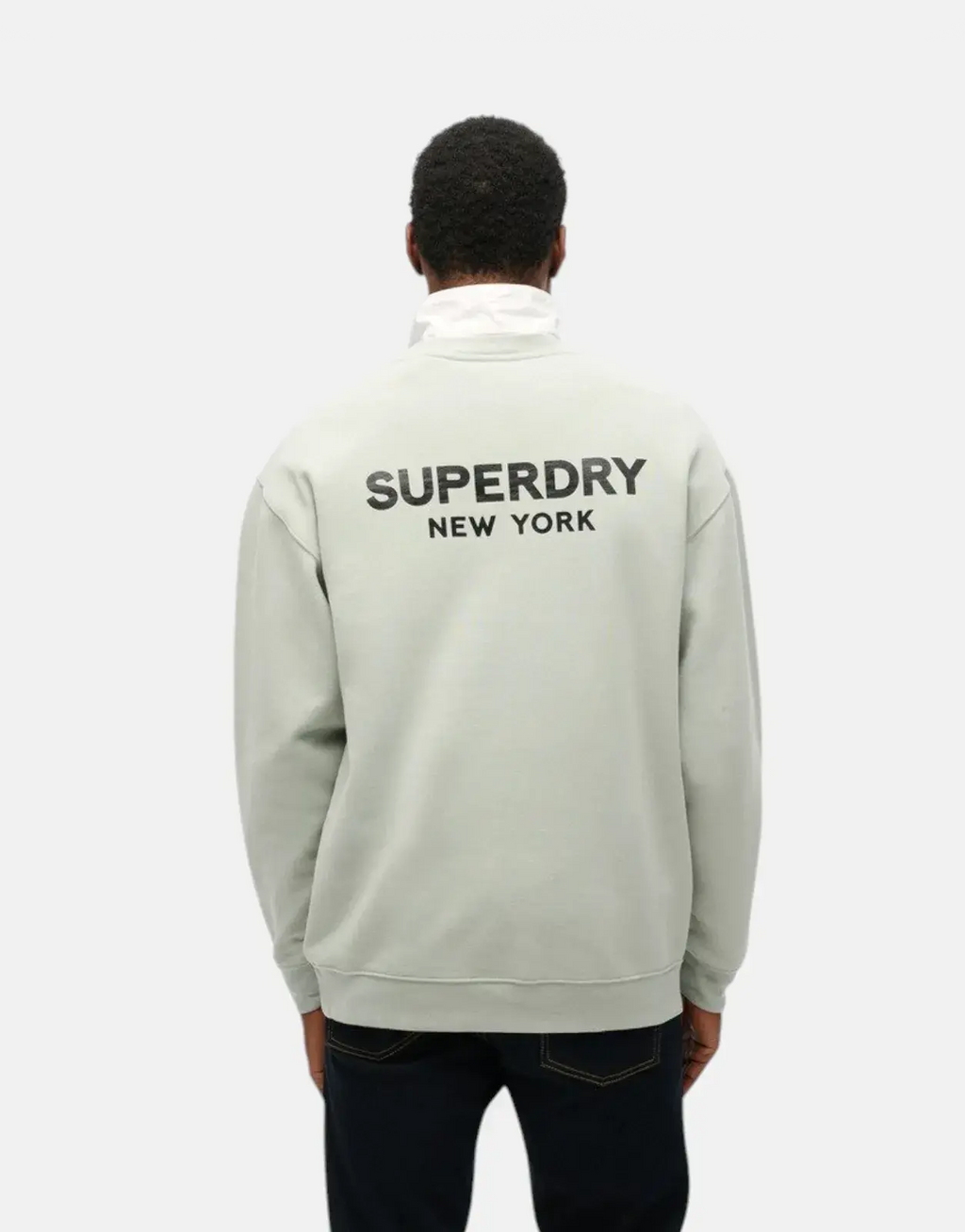 Superdry Luxury Sport Loose Fit Puritan Grey Sweatshirt - view 2