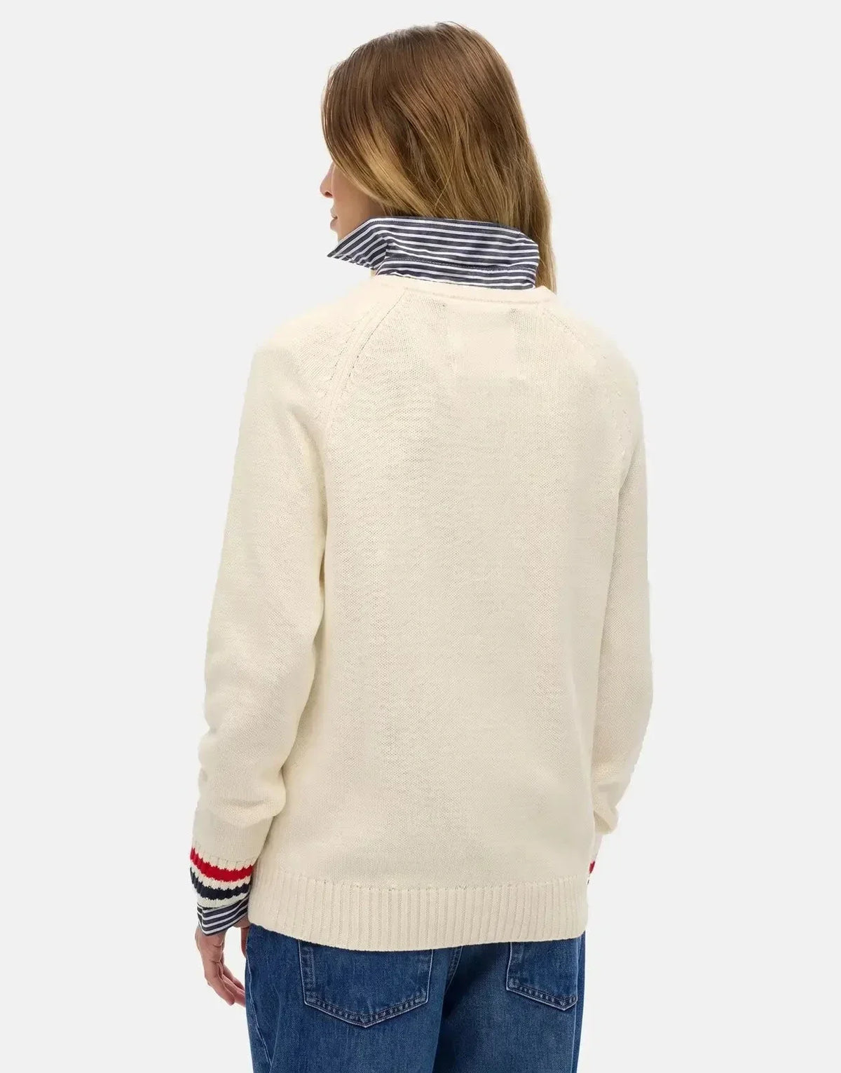 Superdry Slouchy Intarsia Graphic Desert Bone Offwhite Knitwear - view 2