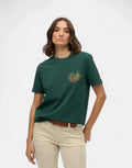 Superdry Tokyo Narrative Enamel Green Relaxed T-Shirt