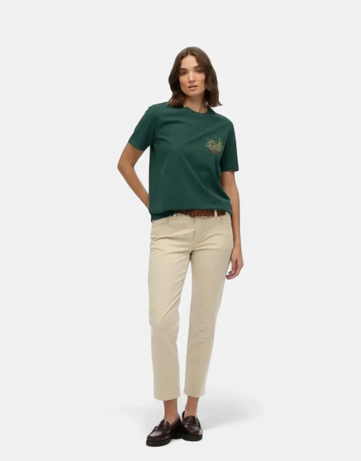 Superdry Tokyo Narrative Enamel Green Relaxed T-Shirt - view 4