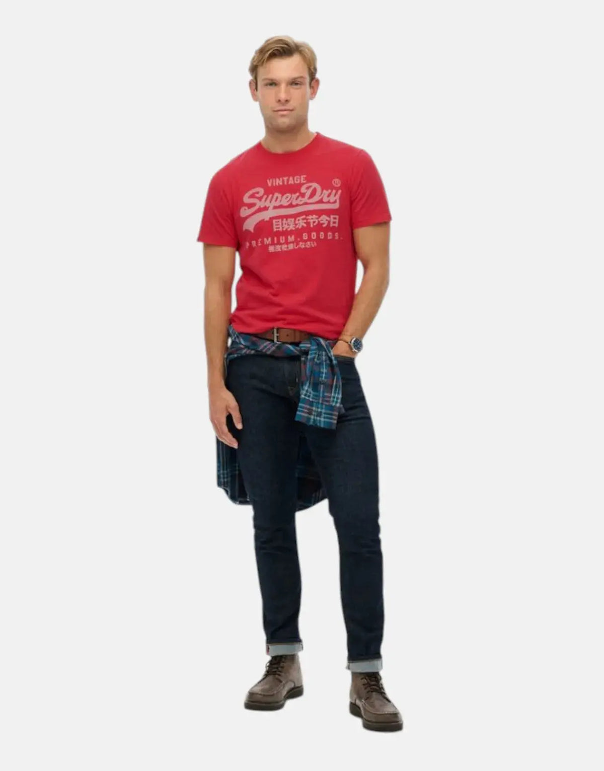 Superdry VL Classic Indiana Red T-Shirt - view 5