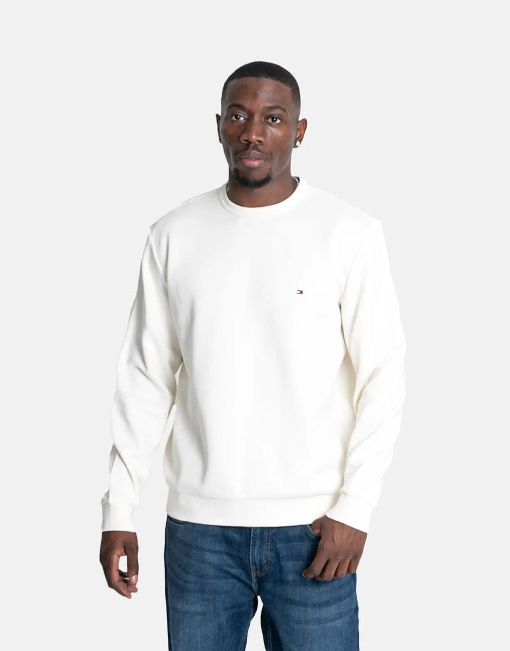 Tommy Hilfiger Essential Intechno Ivory Crew Neck