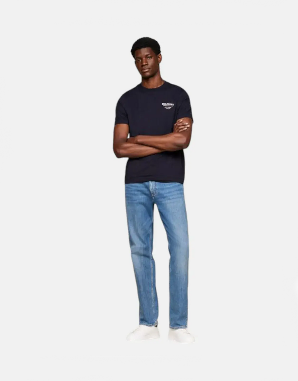 Tommy Hilfiger Global Stripe Navy T-Shirt - view 4