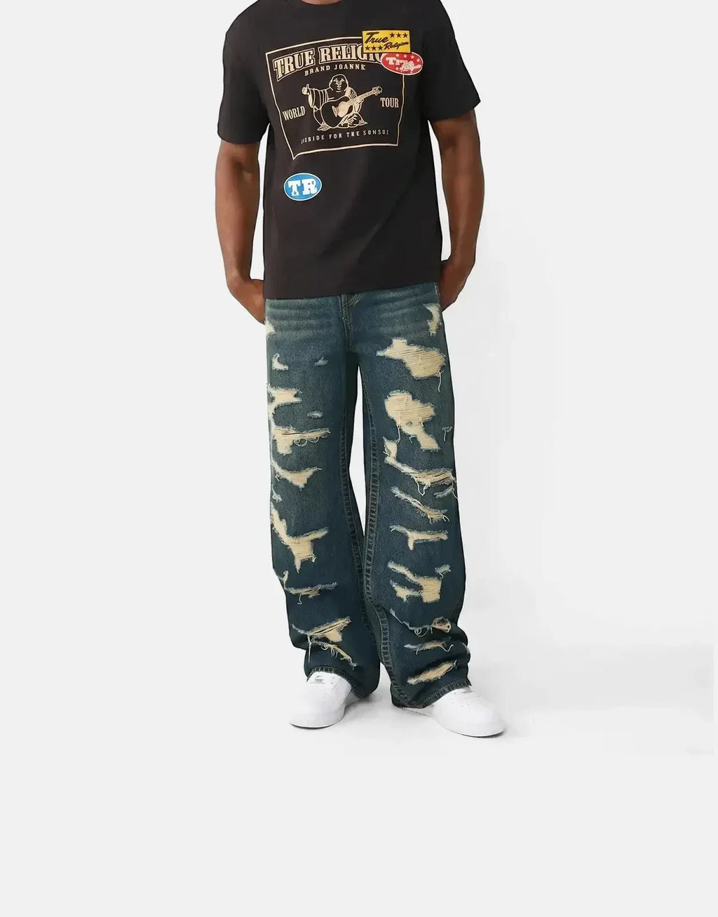 True Religion Logo Patch SRS T-Shirt Black - view 4
