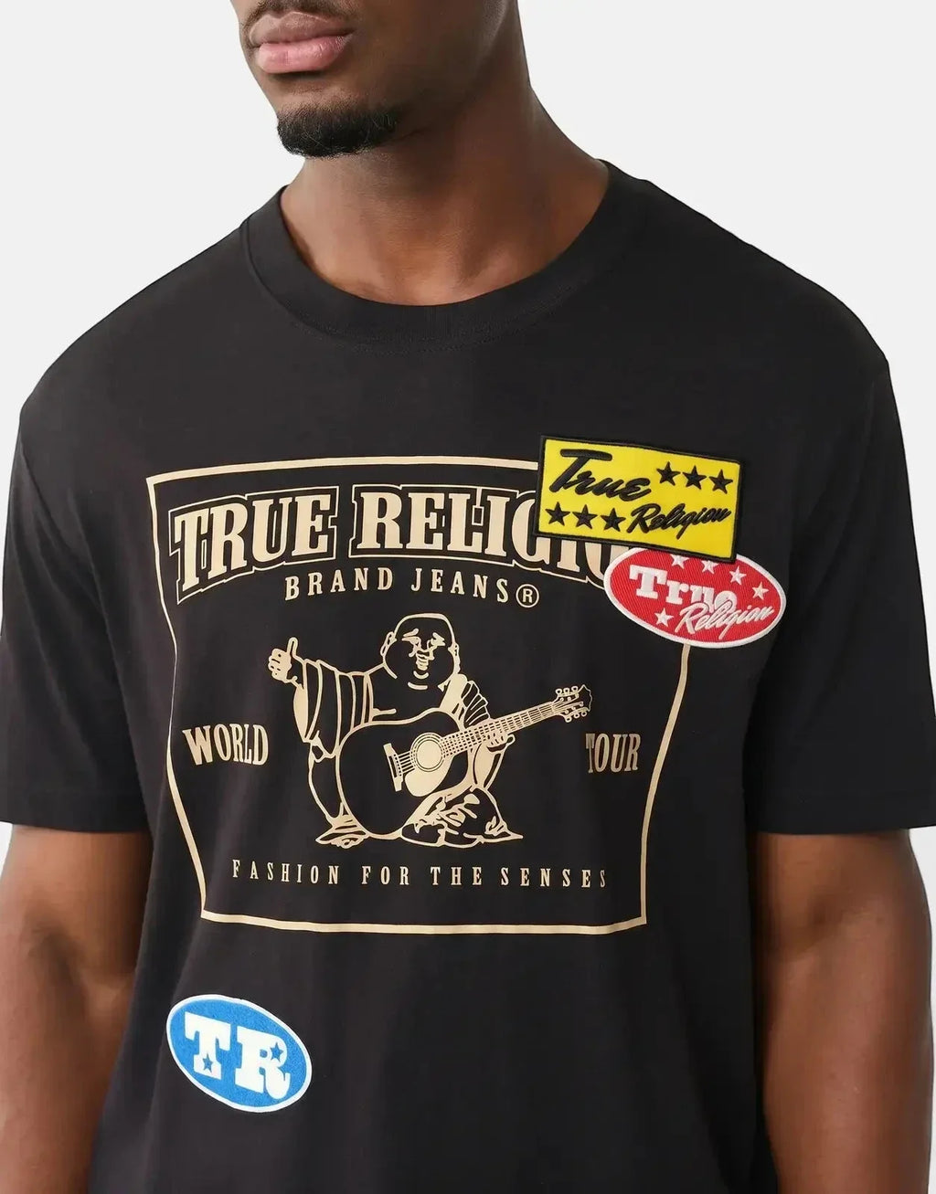 True Religion Logo Patch SRS T-Shirt Black - view 3