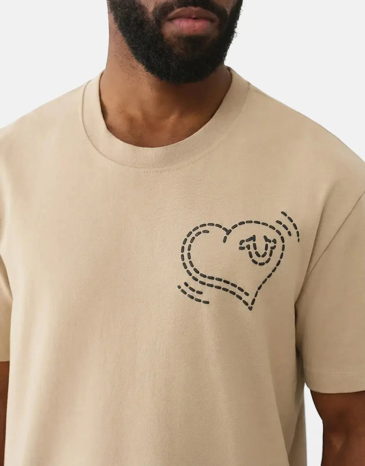 True Religion Puff Cat T-Shirt Stone - view 3