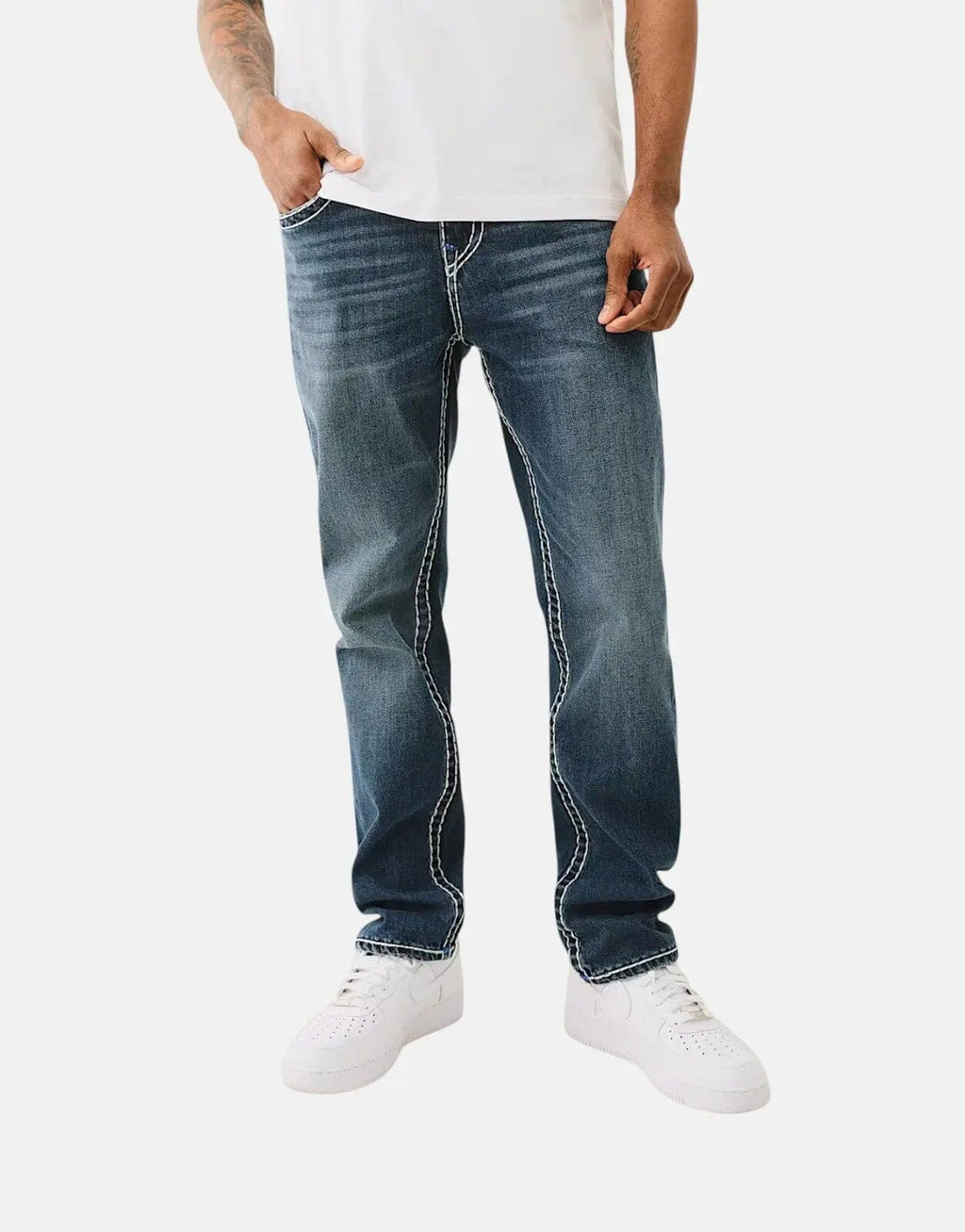 True Religion Rocco Super T Flap Blue Jeans - view 2