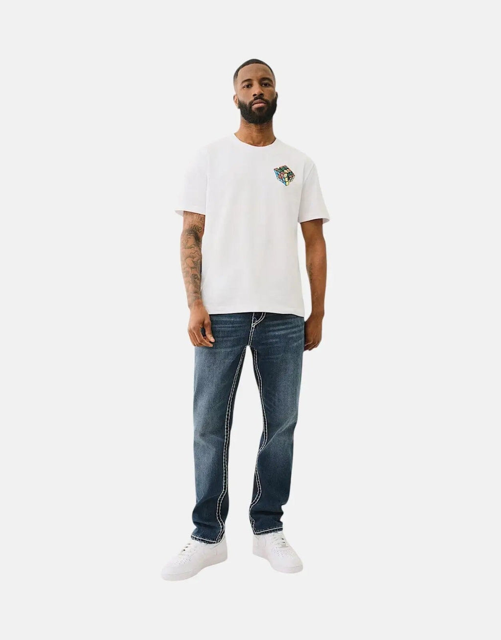 True Religion Rocco Super T Flap Blue Jeans - view 4