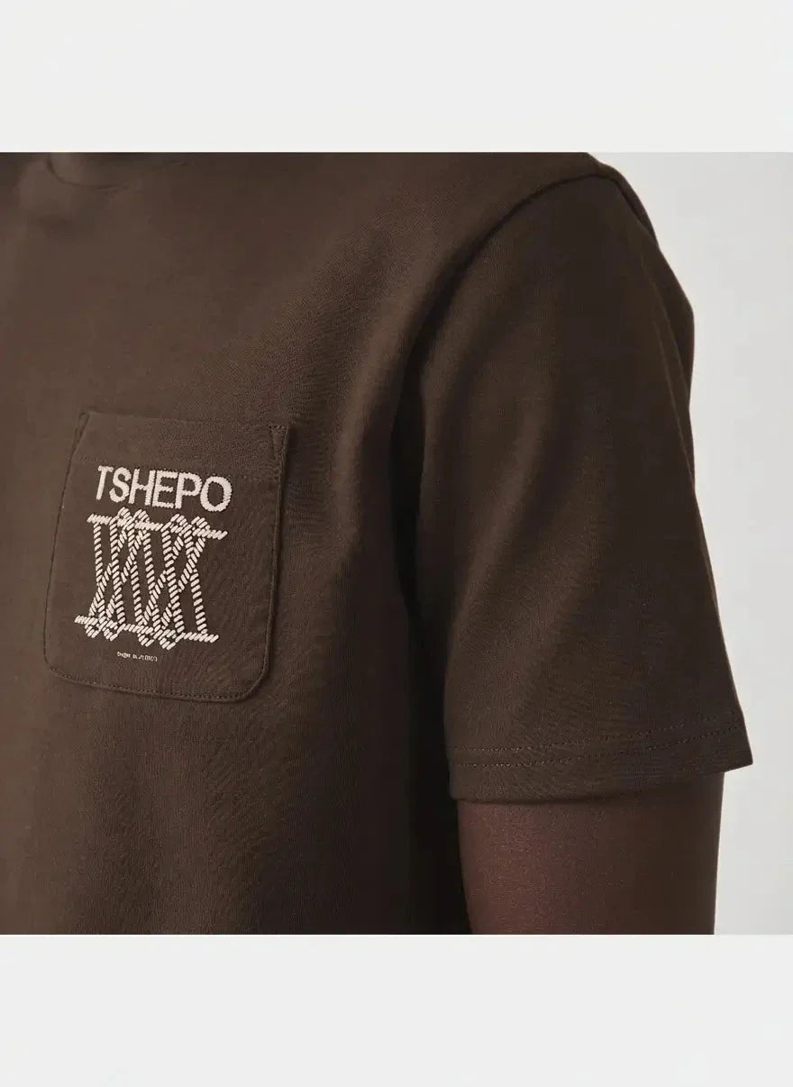 TSHEPO Monogram T-Shirt Expresso - view 4