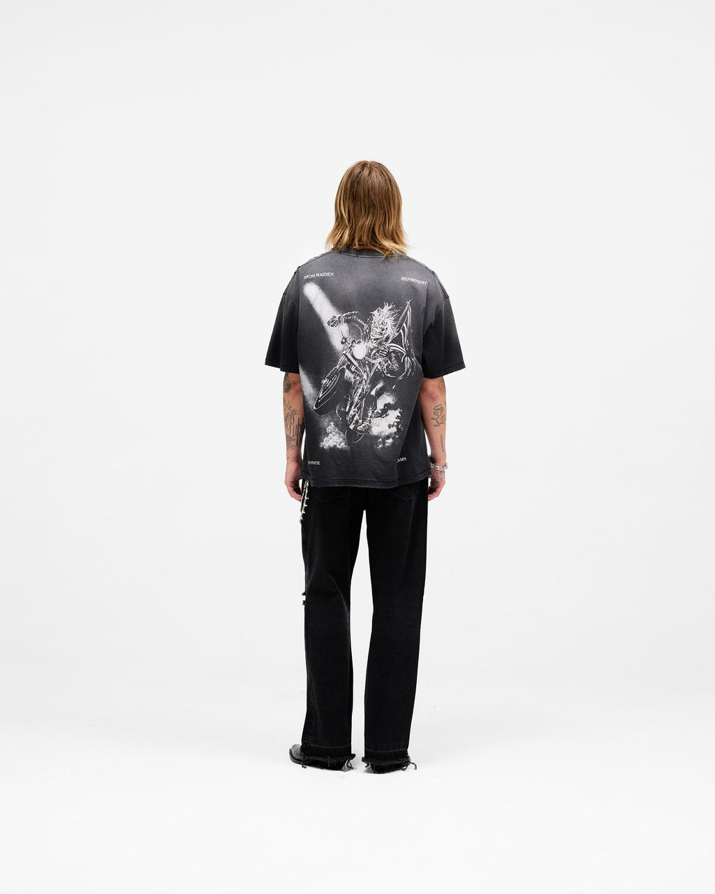 Represent X Iron Maiden Infinite Dreams T-Shirt - Aged Black